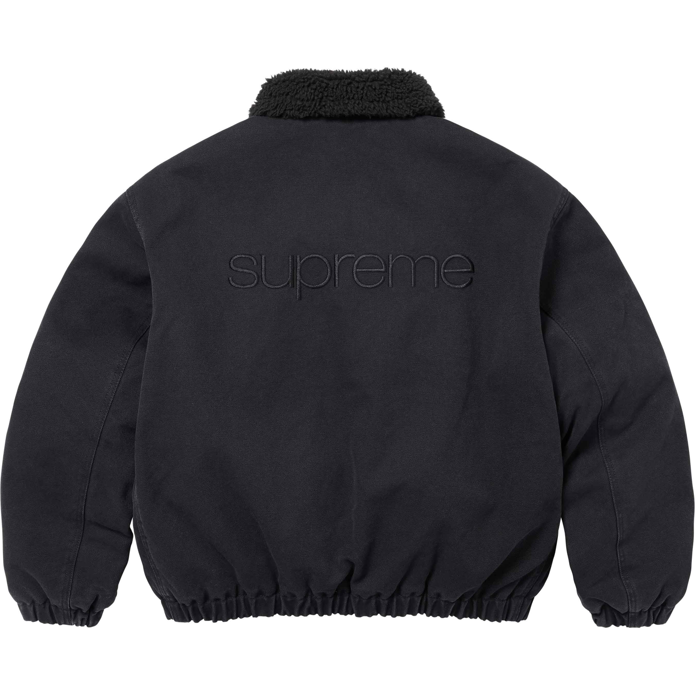 Faux Shearling Lined Bomber Jacket view 18